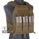Tactical LBX-4019 Armatus Slick Airsoft Plate Carrier Vest Body Armor Mag Pouch