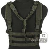 Emerson Tactical MOLLE Chest Rig Lightweight High Speed Vest w/ QD Bungee Sling